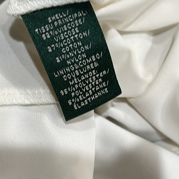 NWT Lauren Ralph Lauren dress black lace overlay cream Sz 10 | LISTED @ 65% OFF - Picture 16 of 16